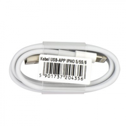 kábel USB pre iPhone Lightning white 1m
