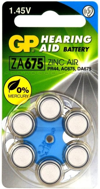Batéria do načúvacích zariadení GP ZA675 (PR44)