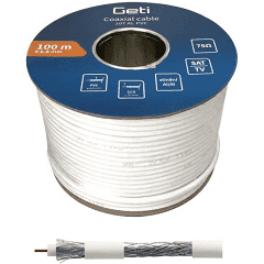Koaxiálny kábel Geti 107AL PVC