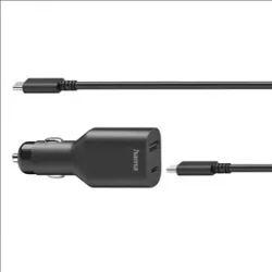 Hama USB-C napjac adaptr do vozidla pre notebooky, Power Delivery, 5-20 V/70 W