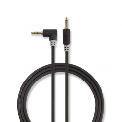 Stereofónny Audio Kabel | 3,5mm Zástrèka - 3,5mm  Uhlová Zástrèka | 1 m