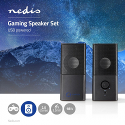 Nedis reproduktory k PC,2.0 18W