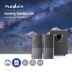 Nedis reproduktory k PC, 2.1 ,30W