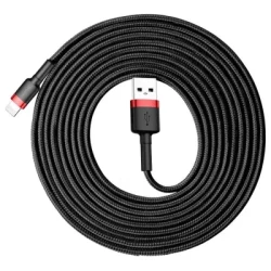 BASEUS cafule Cable USB For iPhone Lightning 8-pin 2A CALKLF-R91 3 meter Red-Black