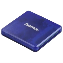 Hama multi taka kariet USB 2.0, SD/microSD/CF, modr