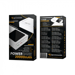 BeePower Power Bank - BP-30PD 20000mAh biela