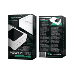 BeePower Power Bank - BP-30PD 30000mAh biela