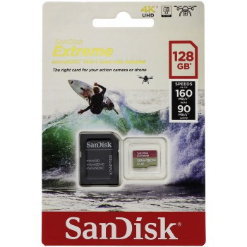 SanDisk Extreme micro SDXC 128 GB 160 MB/s A2 C10 V30 UHS-I U3